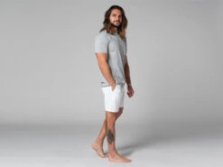 T-Shirt Tapan Manches Courtes 100% Coton Bio Gris Homme - Taille S (38/40) -CHIN MUDRA Soldes t shirt tapan manches courtes 100 bio 1635410347617a61ab6b602