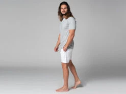 T-Shirt Tapan Manches Courtes 100% Coton Bio Gris Homme - Taille S (38/40) -CHIN MUDRA Soldes t shirt tapan manches courtes 100 bio 1635410355617a61b3ca5c6