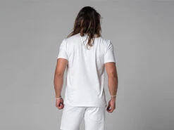 T-Shirt Tapan Manches Courtes 100% Coton Bio Blanc - Homme - Taille S (38/40) - Vêtements de Yoga -CHIN MUDRA Soldes t shirt tapan manches courtes 100 bio 1635410533617a6265b3813