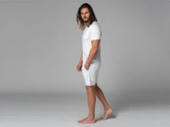 T-Shirt Tapan Manches Courtes 100% Coton Bio Blanc - Homme - Taille S (38/40) - Vêtements de Yoga -CHIN MUDRA Soldes t shirt tapan manches courtes 100 bio 1635410561617a62813b01c