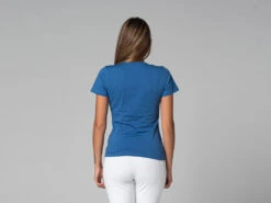 T-Shirt TARA M/C Col Large 100% Coton Bio Bleu XS - 36 | Vêtements de Yoga Femme -CHIN MUDRA Soldes t shirt tara m c col large 100 bio 16352539986177feee5622b