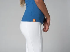 T-Shirt TARA M/C Col Large 100% Coton Bio Bleu XS - 36 | Vêtements de Yoga Femme -CHIN MUDRA Soldes t shirt tara m c col large 100 bio 16352540286177ff0cd339d