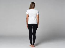 T-Shirt TARA M/C Col Large 100% Coton Bio - Blanc - XS (36) - Vêtements de Yoga Femme -CHIN MUDRA Soldes t shirt tara m c col large 100 bio 16352541646177ff945356d