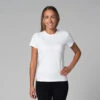 T-Shirt TARA M/C Ras Du Cou - Bio Blanc Blanc XS - 36 | Vêtements de Yoga Femme en Coton Bio