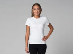 T-Shirt TARA M/C Ras Du Cou - Bio Blanc Blanc XS - 36 | Vêtements de Yoga Femme en Coton Bio