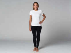 T-Shirt TARA M/C Ras Du Cou - Bio Blanc Blanc XS - 36 | Vêtements de Yoga Femme en Coton Bio -CHIN MUDRA Soldes t shirt tara m c ras du cou bio 16352558536178062da65ba