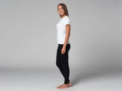T-Shirt TARA M/C Ras Du Cou - Bio Blanc Blanc XS - 36 | Vêtements de Yoga Femme en Coton Bio -CHIN MUDRA Soldes t shirt tara m c ras du cou bio 16352558666178063a7c52b