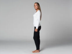T-Shirt Tara M/L Col Large 100% Coton Bio - Blanc - XS-36 - Vêtements de Yoga Femme -CHIN MUDRA Soldes t shirt tara m l col large 100 bio 163525831061780fc617c72