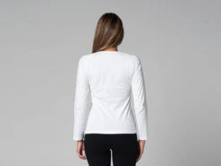 T-Shirt Tara M/L Ras Du Cou Bio Blanc - Yoga Femme en Coton Bio - Taille XS 36 11 T-Shirt Tara M/L Ras Du Cou Bio Blanc - Yoga Femme en Coton Bio - Taille XS 36 -CHIN MUDRA Soldes t shirt tara m l ras du cou bio 163526143261781bf83ee49