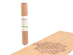 Tapis de Yoga en Liège FLEUR DE VIE - 185 x 66 cm - Écologique et Antidérapant -CHIN MUDRA Soldes tapis de yoga en liege fleur de vie 163793829461a0f4766a797
