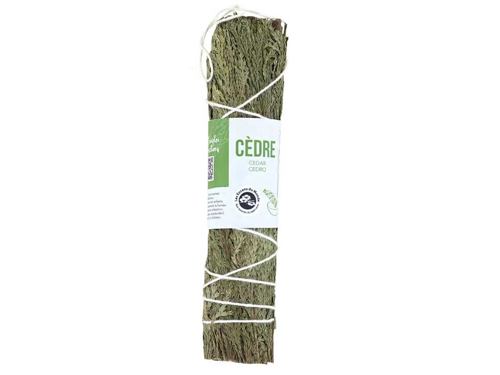 Tresse De Cèdre 15cm - Encens Naturel pour Méditation et Relaxation 1 Tresse De Cèdre 15cm - Encens Naturel pour Méditation et Relaxation