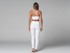 Yoga Legging avec Poches - Bio Blanc - Taille XS (36) - Vêtements de Yoga Femme en Coton Bio -CHIN MUDRA Soldes yoga legging pocket bio 163584883661811284b650b