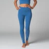 Yoga Legging Sport Bio Bleu Bleu XS 36 - Confort et Élasticité pour Votre Pratique de Yoga