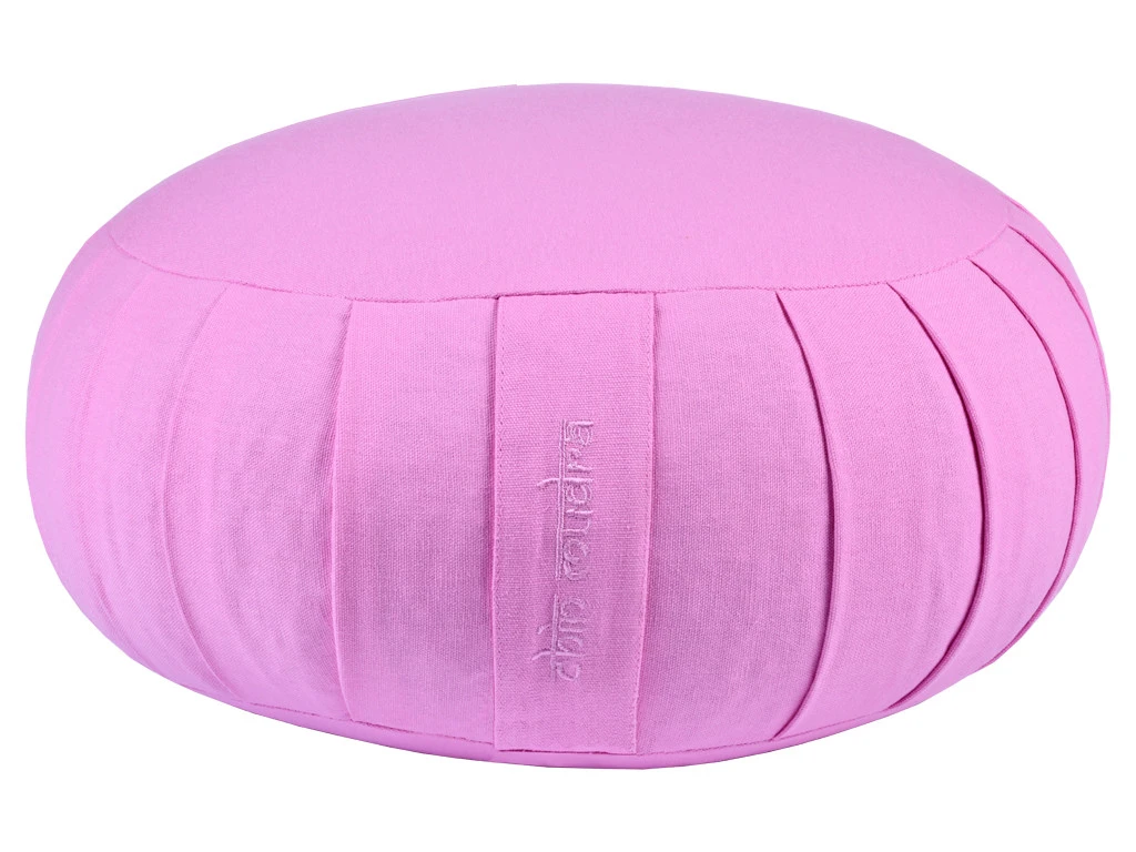 Zafu Standard 100% Coton Bio - Épeautre Rose | Coussins de Méditation Écologiques 1 Zafu Standard 100% Coton Bio - Épeautre Rose | Coussins de Méditation Écologiques